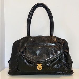 Golden Bleu Rare Authentic Jordan Leather Satchel